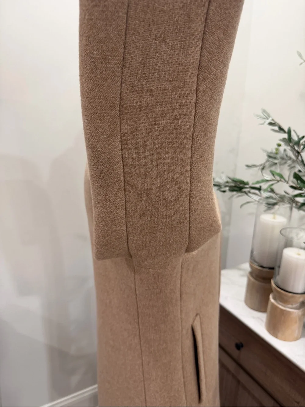 J. Crew Wool Stadium Cloth by Nello Gori Cocoon Coat Tan B2770 Size 6 - Picture 16 of 16